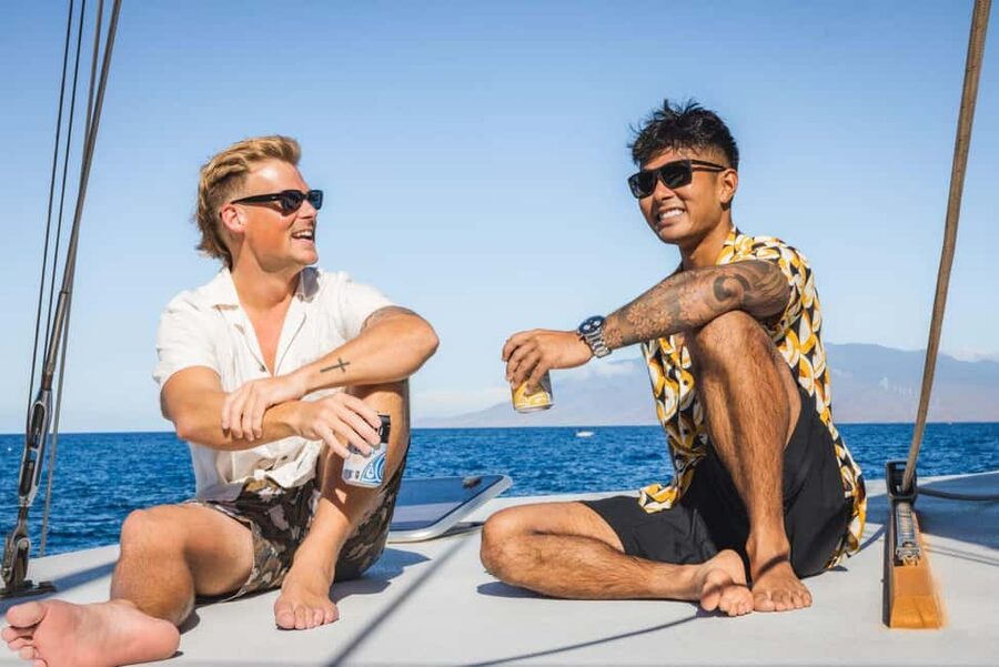 Maui: Luxury Catamaran Turtles & Tacos Snorkel - A 65-foot catamaran from Maalaea Harbor