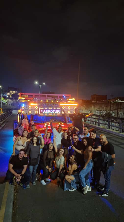 Medellin: Party Bus with DJ & Street Food Tastings - Empanadas, arepas, and a local beer