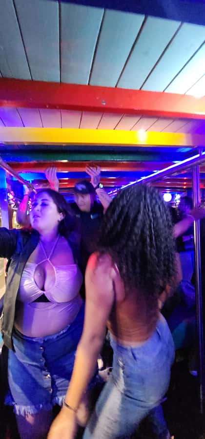 Medellin: Party Bus with DJ & Street Food Tastings - The lights of Gilberto Echeverri Mejía Bridge