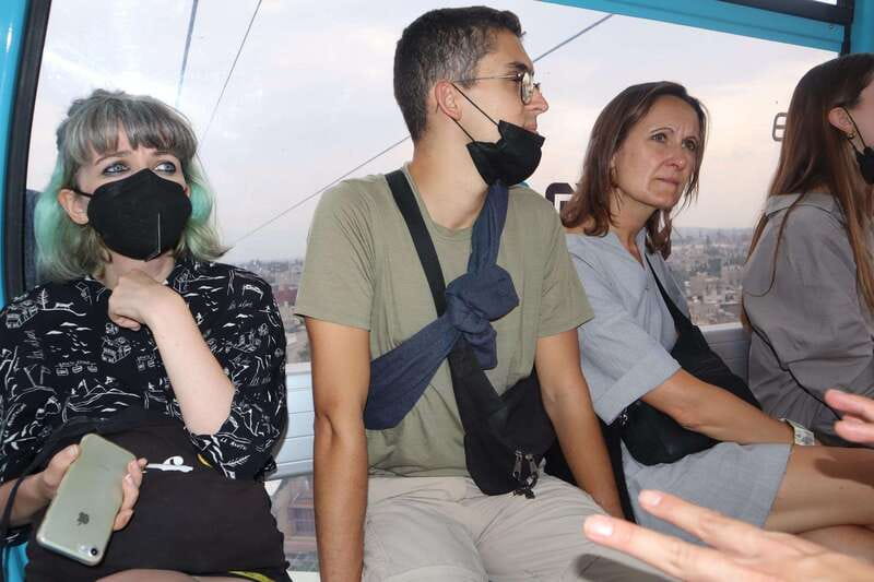 Mexico City: City Highlights Cable Car Ride w/ Taco & Tour - The airplane library and local market