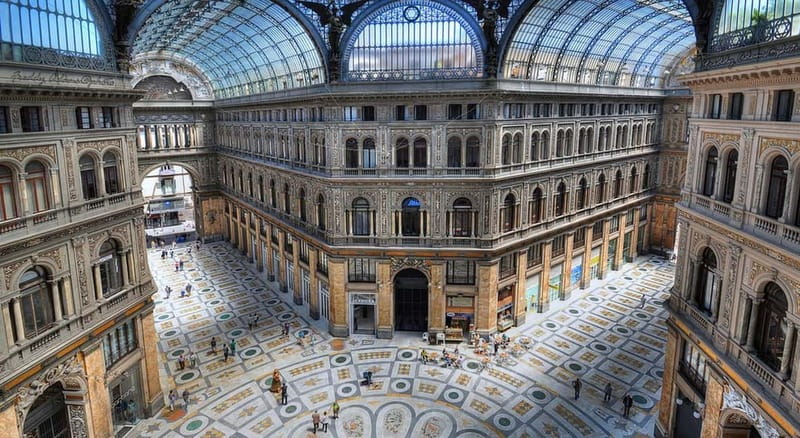 Naples Walking Food Tour: Street Food and Maradona Murales - Galleria Umberto I and the San Carlo theater