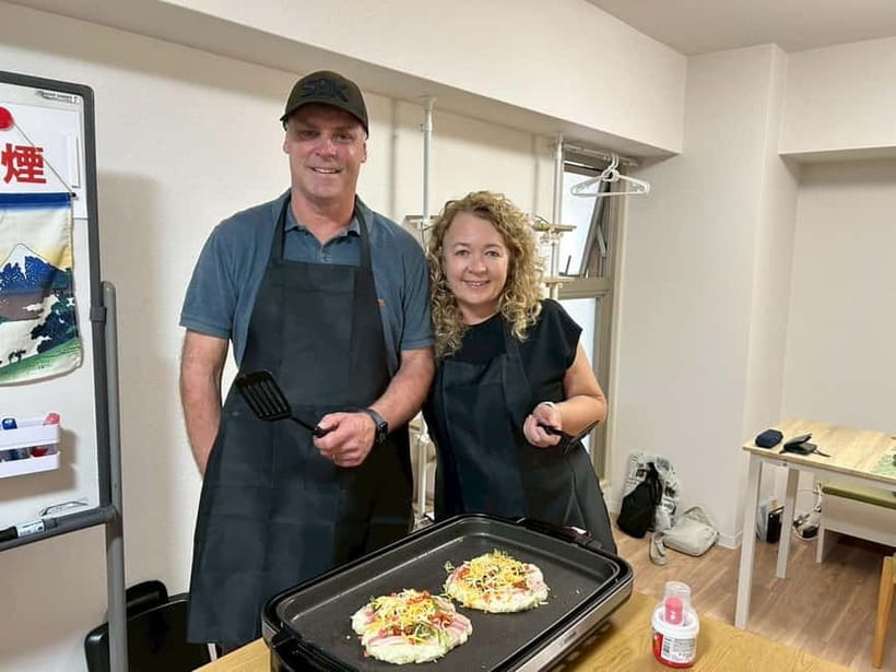 Osaka : Cooking Class Okonomiyaki & Takoyaki course in Nanba - What the small group changes