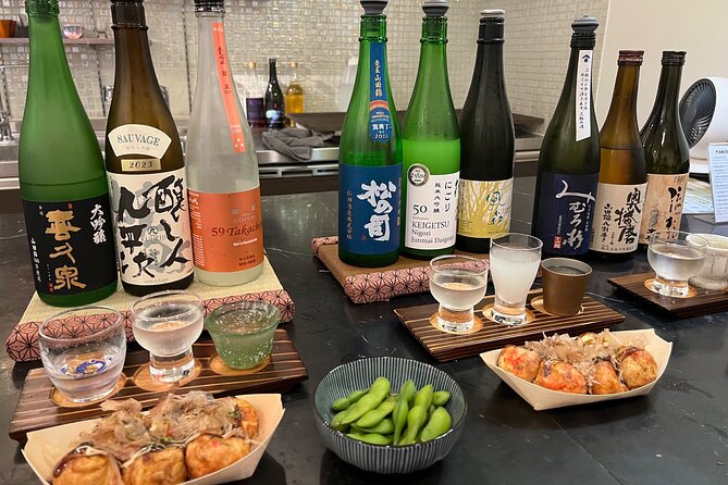 Osaka Sake Tasting & Takoyaki Cooking Experience - Price and value at $72.67