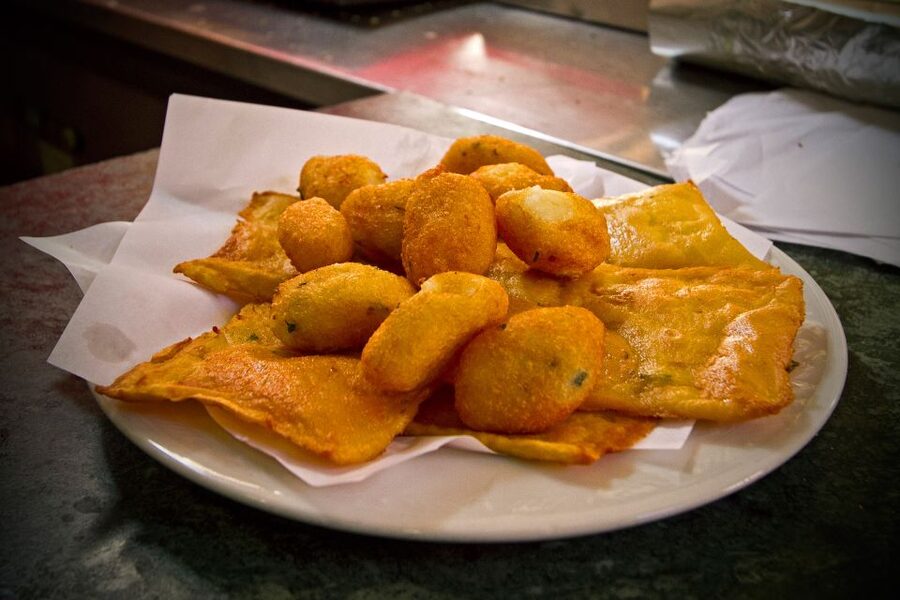 Palermo: Small Group Night Street Food Tour - Walking from Teatro Massimo toward the old port