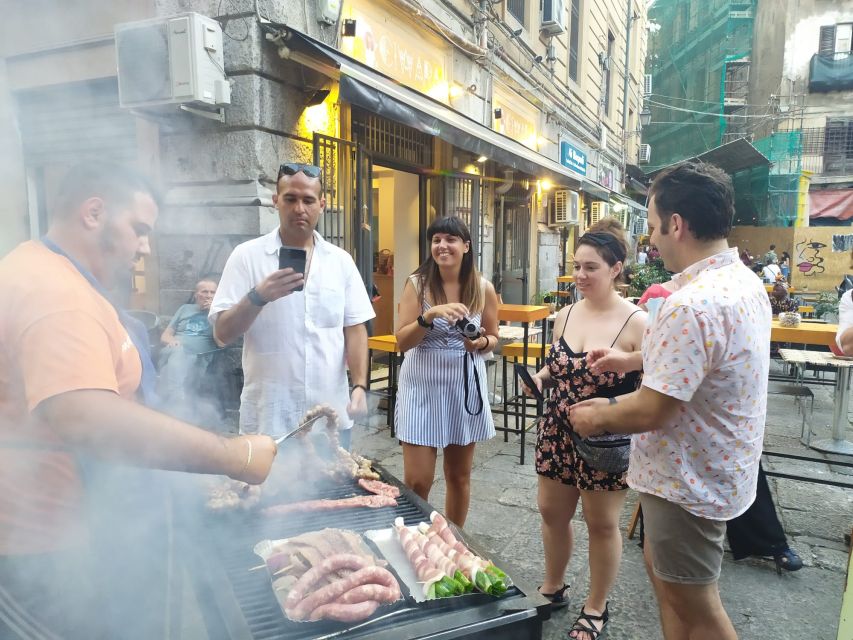 Palermo: Small Group Night Street Food Tour - Meeting between the bronze lions at Teatro Massimo