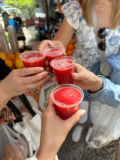Palermo: Street Food Tour & Sicilian Wine Tasting - Walking through Capo Market for 70 minutes