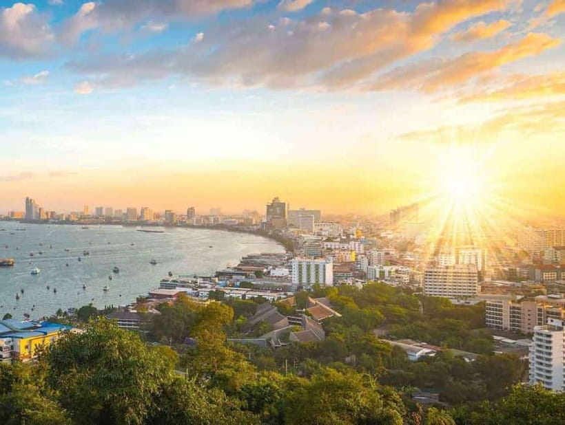 Pattaya: Big Buddha Temple, Night Market, and Sunset Tour - Khao Phra Tamnak Viewpoint at sunset