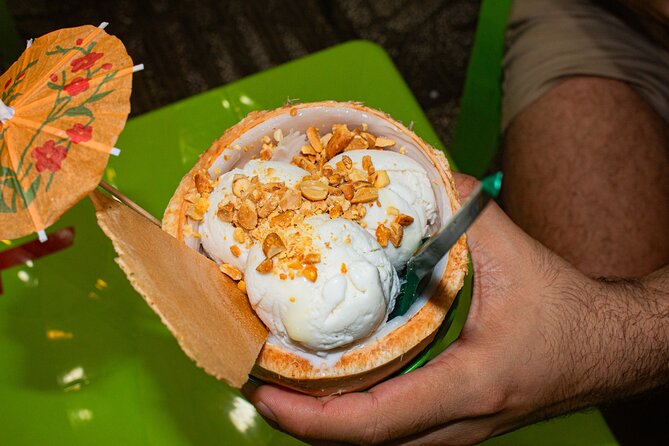 Phu Quoc Street Food Tour - Eat with Locals, Drink with Locals - Coconut ice cream as the final course