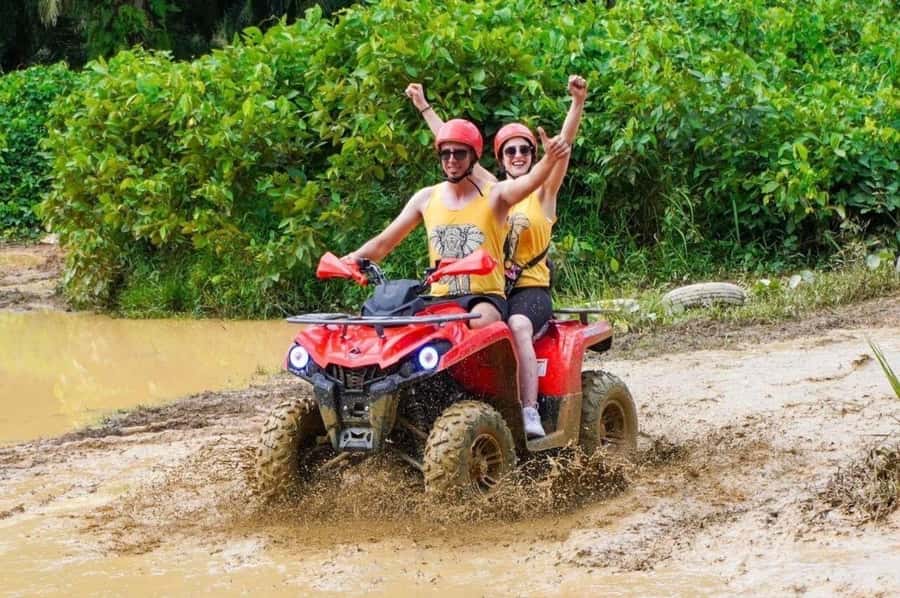 Phuket: Old Town + ATV 30Min Zipline 15Pform + Night Market - ATV tracks first, then a 15-platform zipline