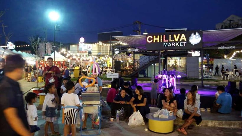 Phuket: Sunset, Beach, and Nightlife Tour with Local Food - Chillva Night Market is the main food stop