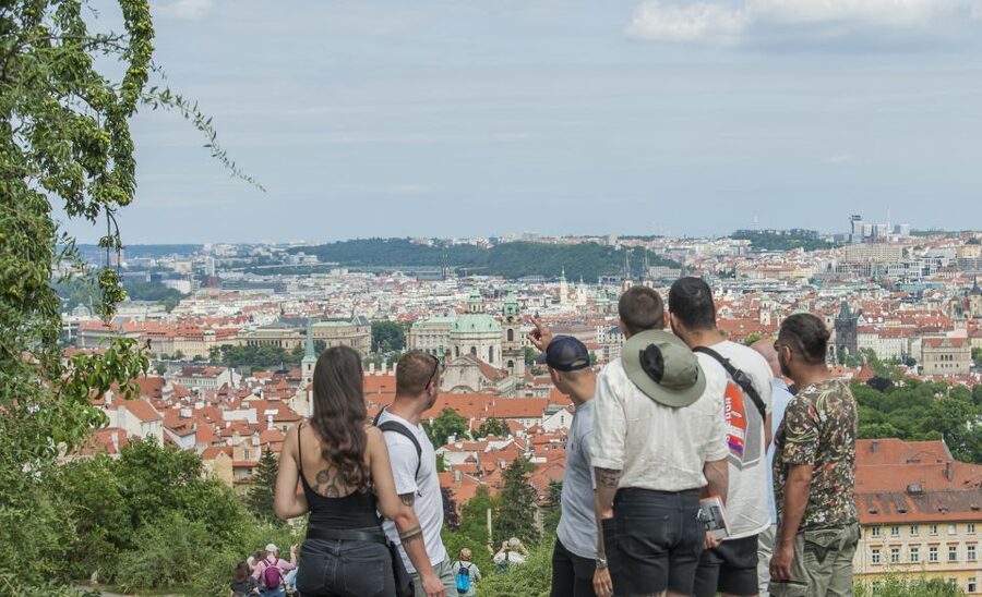 Prague: One Prague Tour with Local Food & Beer - New World and the John Lennon Wall