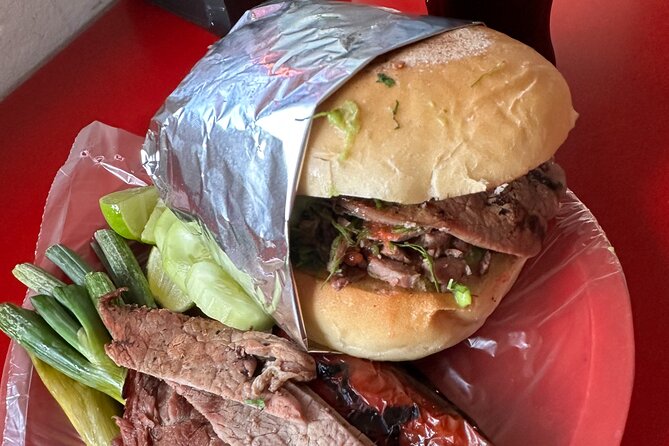 Private Ensenada Tacos and Wine Tour - First stop: Ensenada ceviche on two tostadas