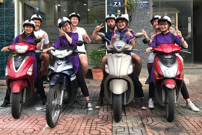 Private Ho Chi Minh Street Food Tour by Motorbike with Ao Dai Female Rider - First tasting: rice cakes, dumplings, or Vietnamese pancakes