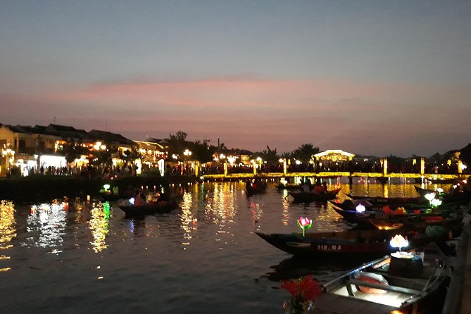 PRIVATE TOUR Marble Mountains-Hoi An Old town-Night Market-Boat - Hoi An after dark, from lantern streets to the night market