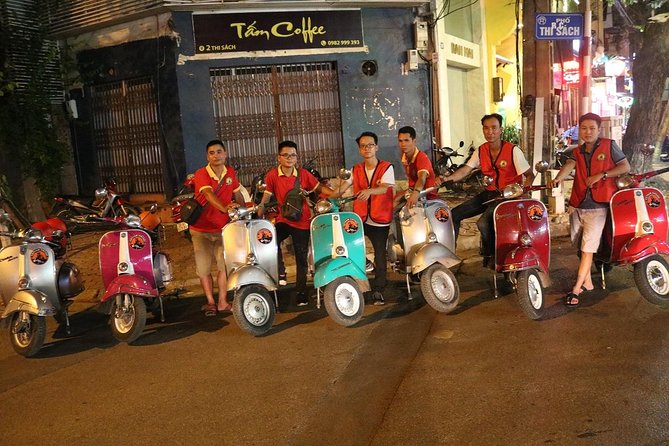 Saigon After Dark Vespa Street Food Tour + Live Music 4 hours - The 6 pm hotel pickup and coffee shop start