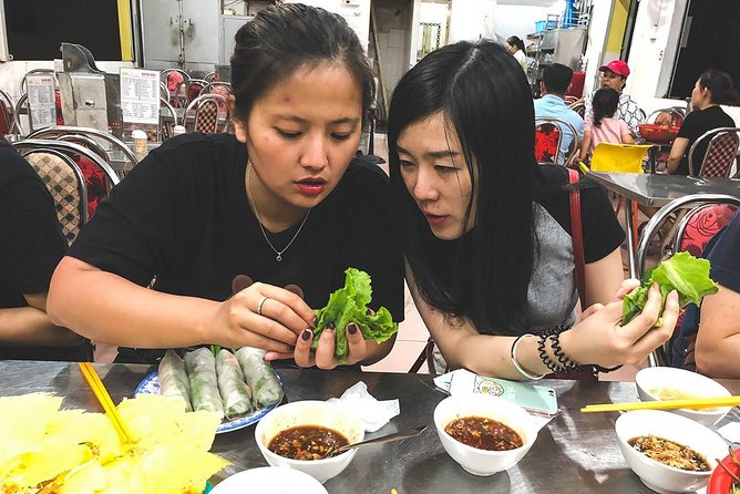 Saigon Afternoon Unseen Street Food by Scooter |Opt: Ao Dai Rider - Learning how to eat banh xeo