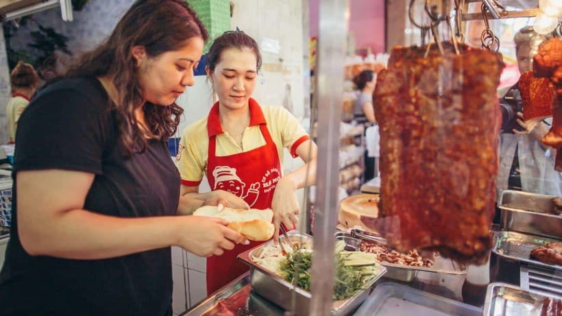 Saigon at Sunset: Ultimate Street Food Experience - First plates: beef stew noodles and Cantonese barbecue