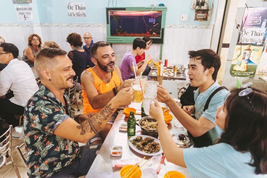 Saigon: Best Price Authentic Walking Street Food Tour - Ho Thi Ky flower market after dark
