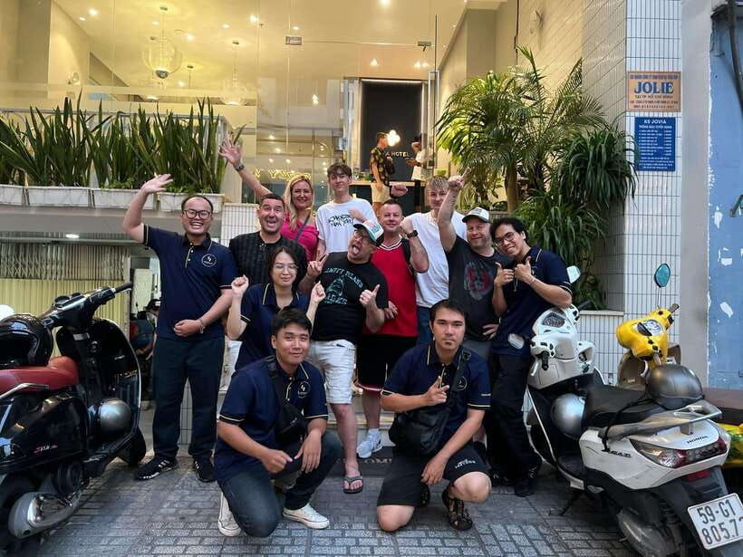 Saigon: Craft Beer & Local Food Experience Tour On Motorbike - A sunset beer stop with room to look around