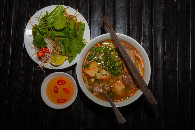 Saigon Night Street Food and City Tour on Scooter - Noodle soup with several possible styles