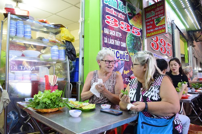 Saigon Street Food By Night - Foodie City Private Tour With Local Guide - Banh xeo, the crisp pancake that starts the meal