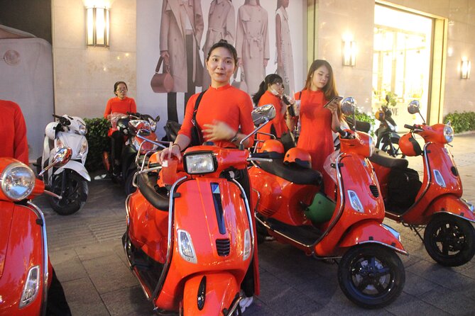 Saigon Vespa By Night Street Food With Female Riders Ao Dai - Coffee, music, and a look at younger Saigon