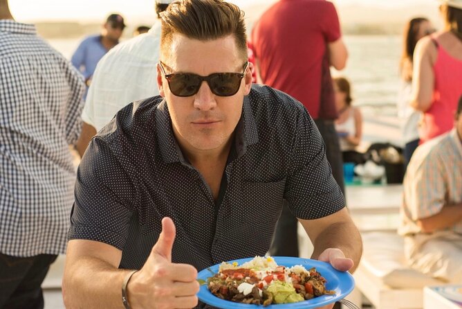 Sunset Dinner Cruise with Tequila & tacos - From Quiet Sunset to Music and Dancing