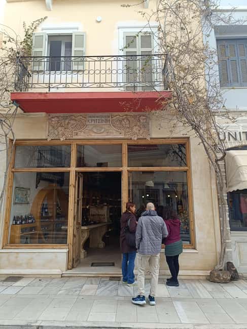 Syros: Food Walking Tour - The wine and spirits cellar with a national first