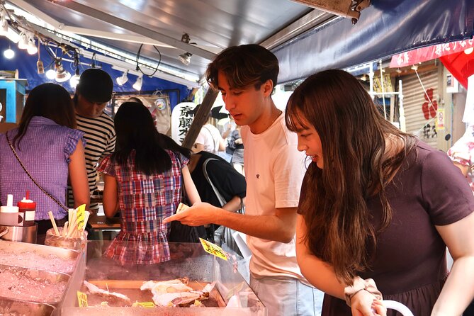 Tokyo: Private Tsukiji Fish Market Tour with 3 food stops - First look at Tsukiji Uogashi Kaikobashi Building