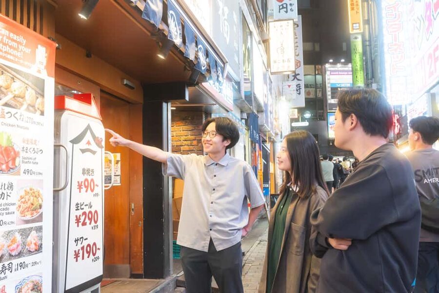 Tokyo: Shibuya Bar Crawl - 3 Drinks & Local Foods - - Meeting your guide near Shibuya Station