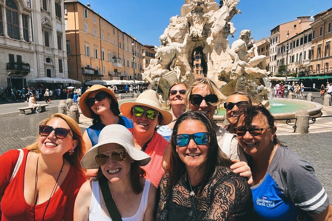 Trevi Fountain, Pantheon, and Campo Dei Fiori Market Food and Wine Tour - Piazza Navona and the Roman dessert course