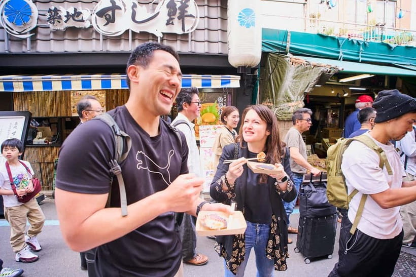 Tsukiji Fish Market: Street Food & Culture Walking Tour - Seeing the working side of Tsukiji Fish Market