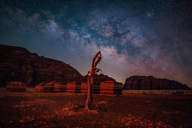 Wadi Rum: Explorer Jeep Tour PASS + Local Food + Optional Stay - Little Arch, Lawrence’s House, and the lunch break